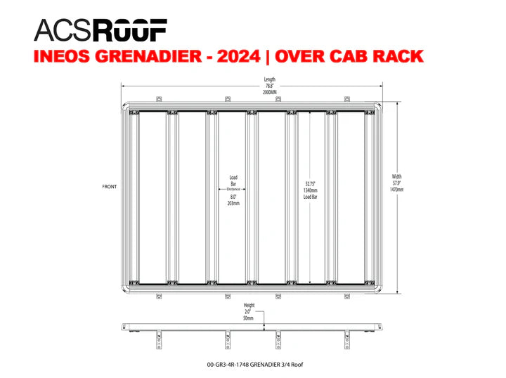 Leitner Designs Ineos Grenadier ACS Roof Rack ¾ Platform