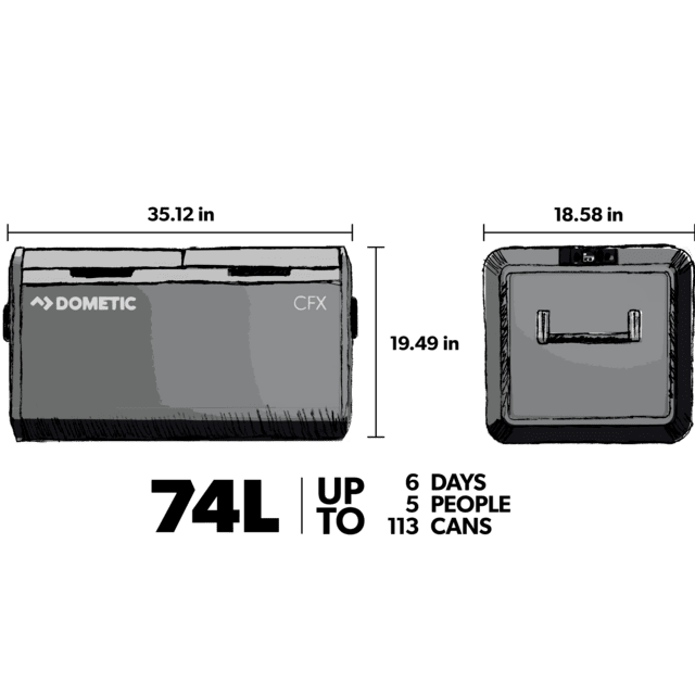 Dometic CFX3 75DZ 12v Fridge