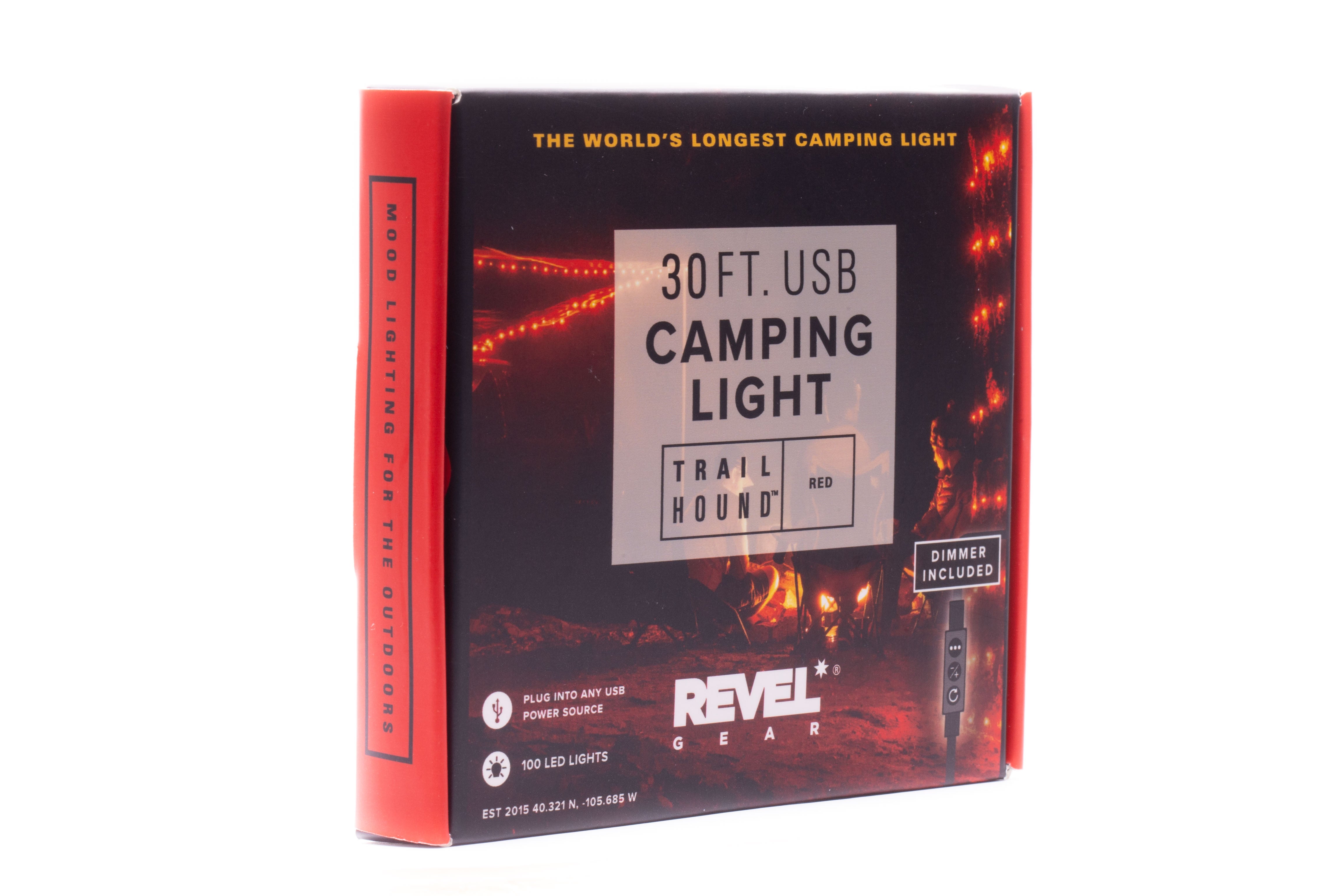 Revel Gear Trail Hound 30 ft. Camping Light Red